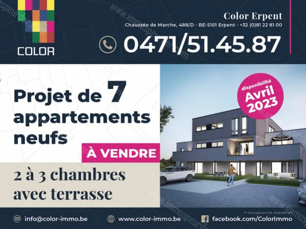 Appartement in Warêt-la-chaussée - 1065644 - Chaussée de Namur 1, 5310 Warêt-la-Chaussée