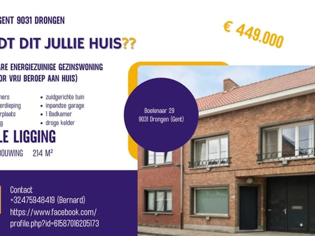 Hoofdfoto Huis in Gent