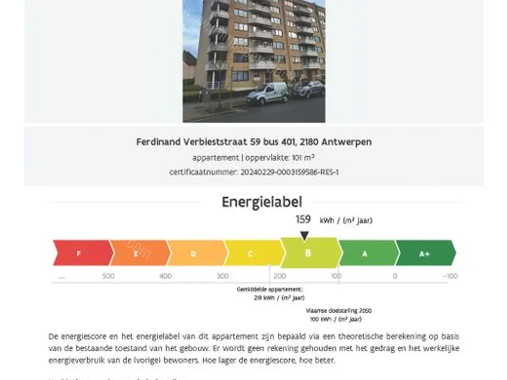 Appartement in Antwerpen - 1411376 - Ferdinand Verbieststraat 59, 2180 Antwerpen