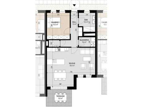 Appartement in Luik - Rue Florimont 11, 4000 - foto 2