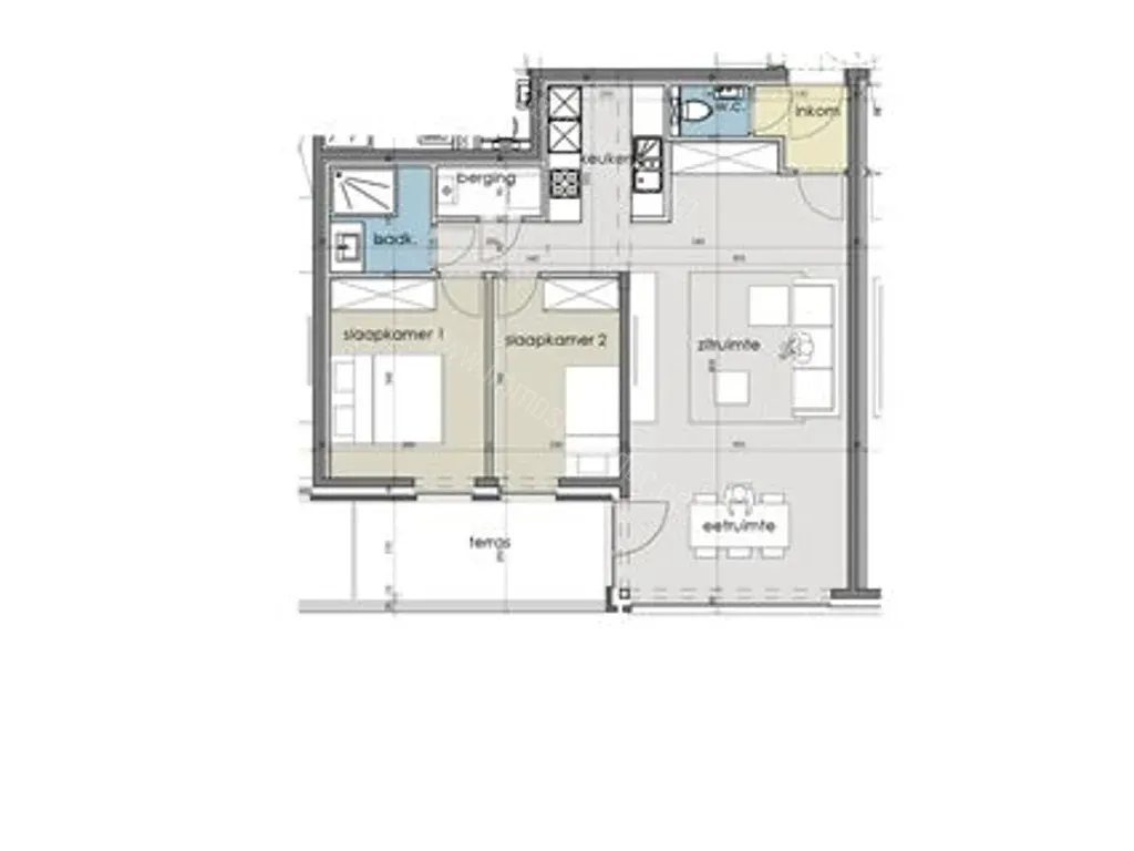 Appartement in Houthulst - 1083332 - Kerkstraat 2-4-App-2-2, 8650 HOUTHULST
