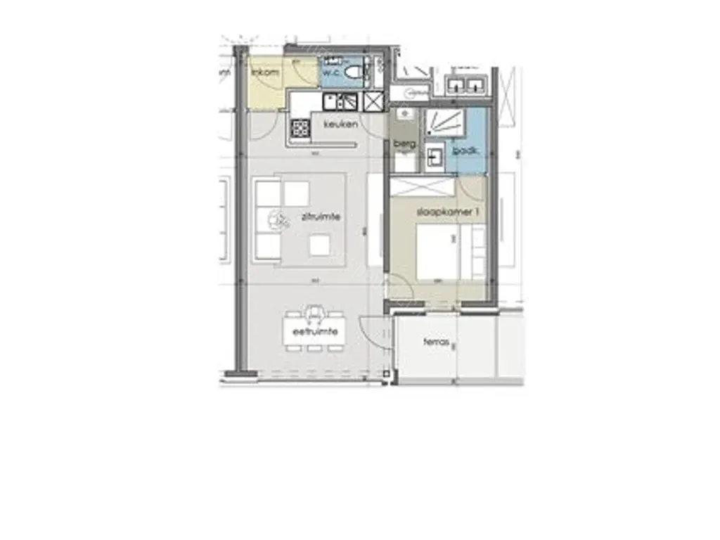 Appartement in Houthulst - 1083331 - Kerkstraat 2-4-App-2-3, 8650 HOUTHULST