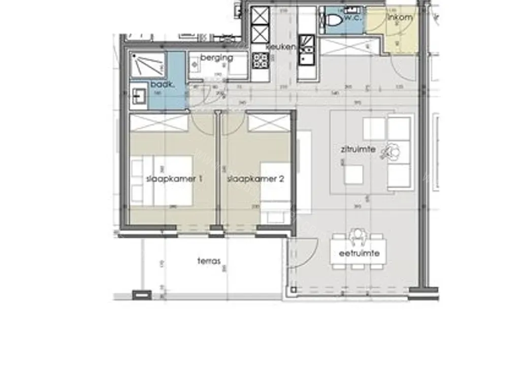 Appartement in Houthulst - 1107333 - Kerkstraat 2-4-App-1-2, 8650 HOUTHULST