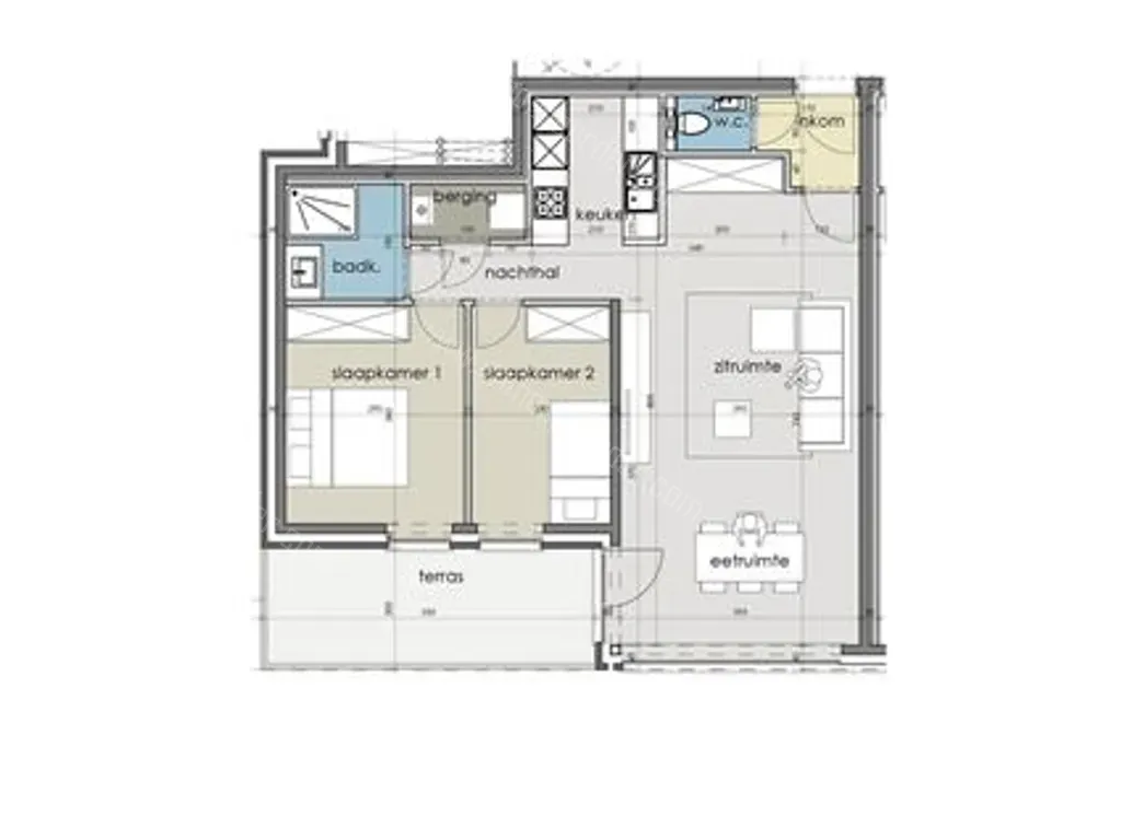 Appartement in Houthulst - 1410030 - Kerkstraat 2-4-App-0-1, 8650 HOUTHULST
