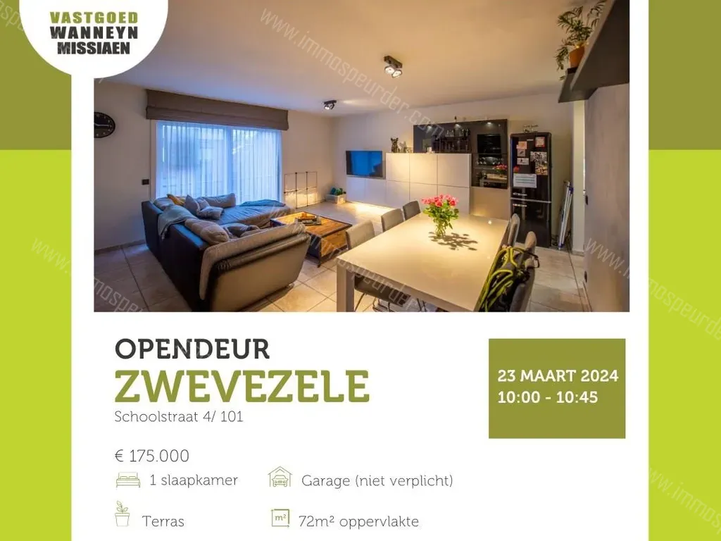 Appartement in Wingene - 1395493 - Schoolstraat 4, 8750 Wingene