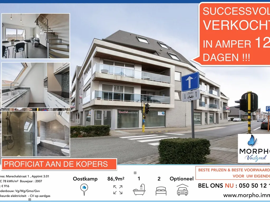 Appartement in Oostkamp - 7701770 - Marechalstraat 1 / 3.01, 8020 Oostkamp